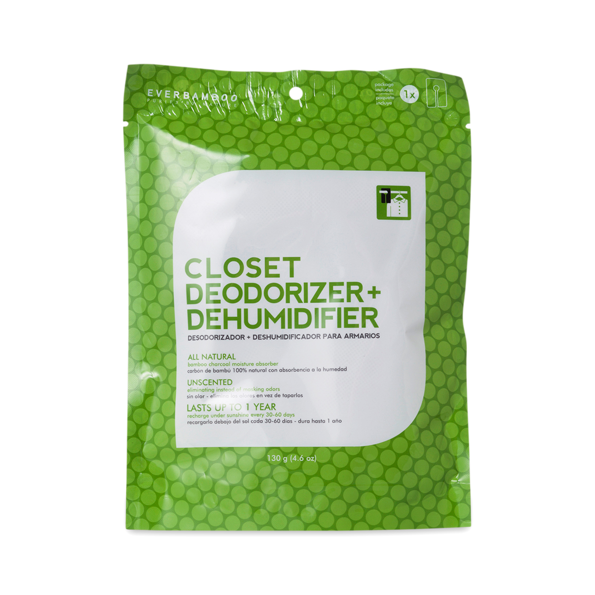 Ever Bamboo Closet Deodorizer + Dehumidifier 1 Each
