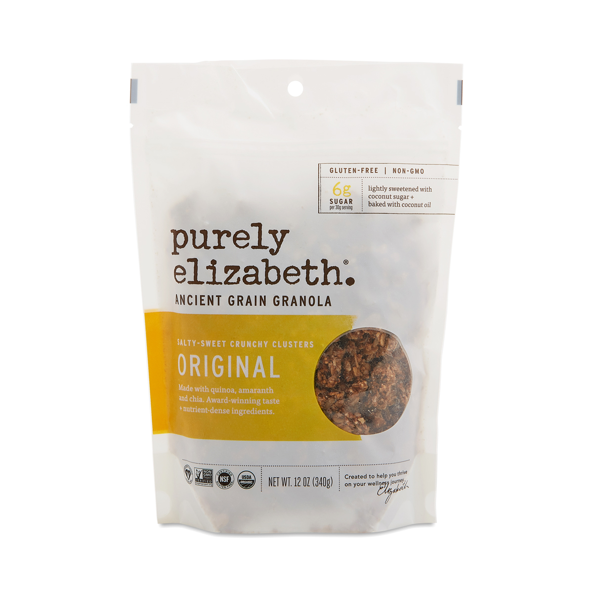 Purely Elizabeth Ancient Grain Granola Cereal, Original 12 oz bag