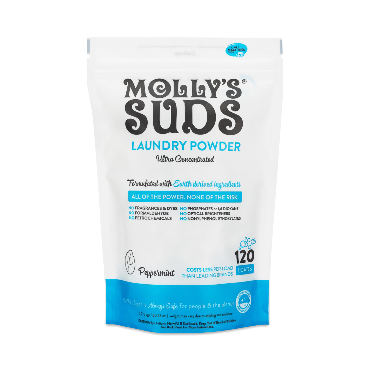 Molly's Suds Laundry Powder, Peppermint 120 loads