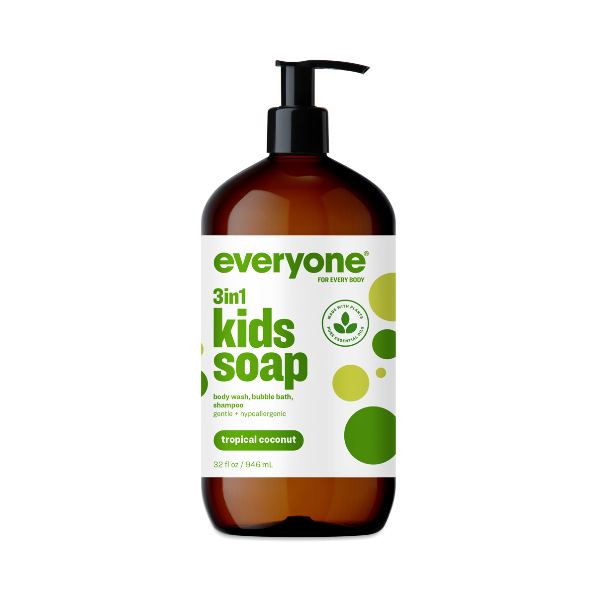Everyone Soap for Kids, Tropical Coconut Twist 32 fl oz bottle