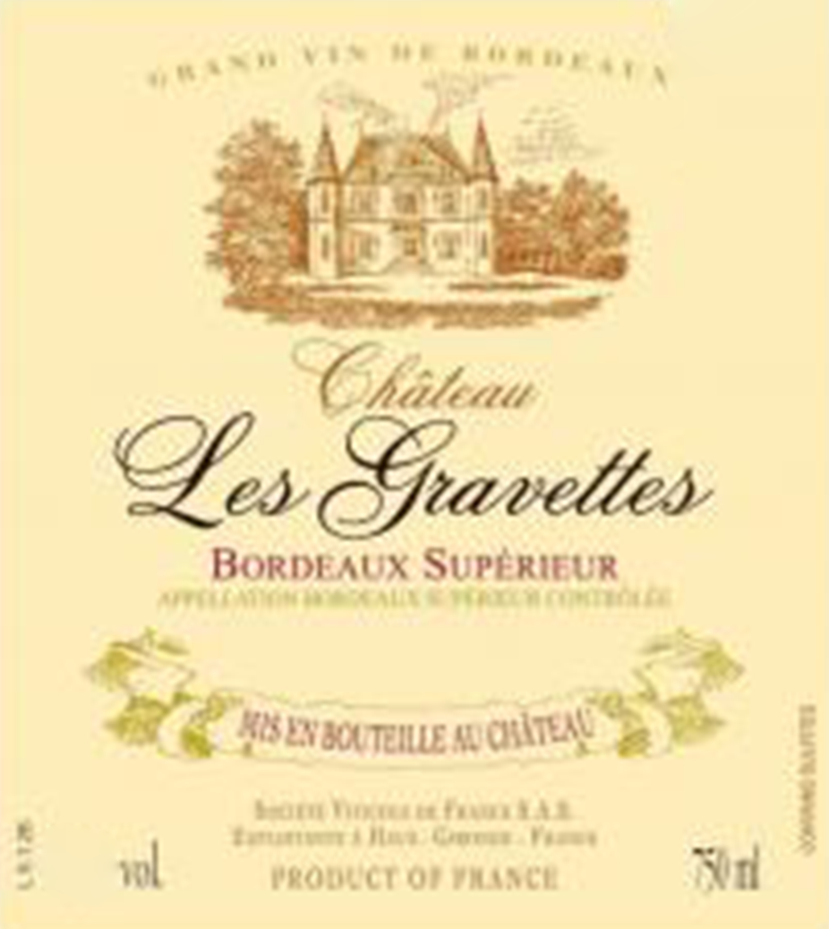 Chateau Les Gravettes Bordeaux Superior 2016