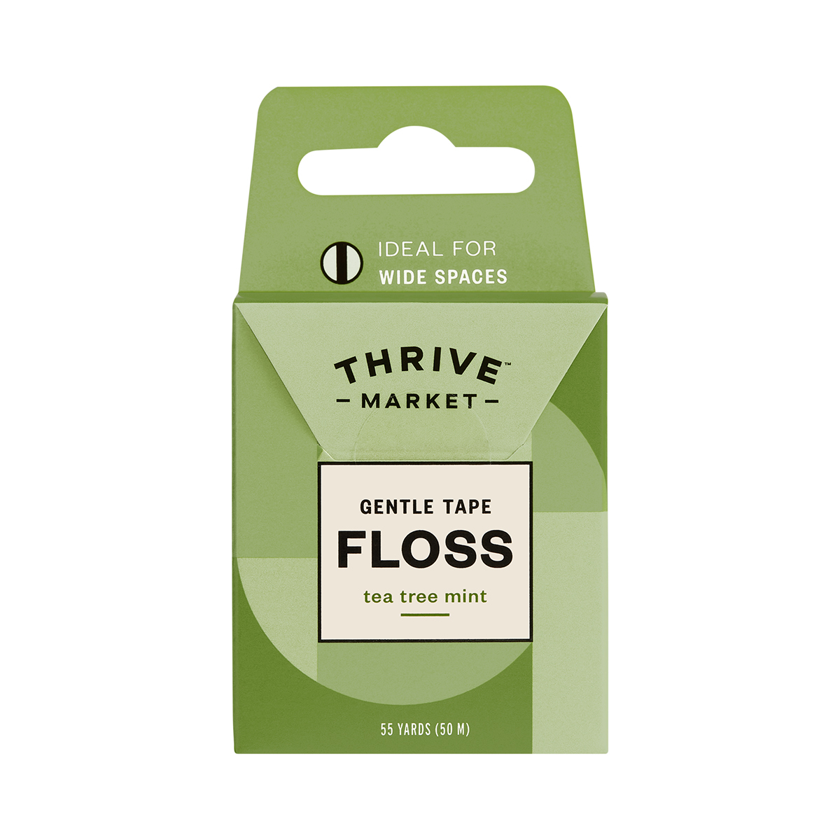 Thrive Market Gentle Tape Dental Floss, Tea Tree Mint 55 yards