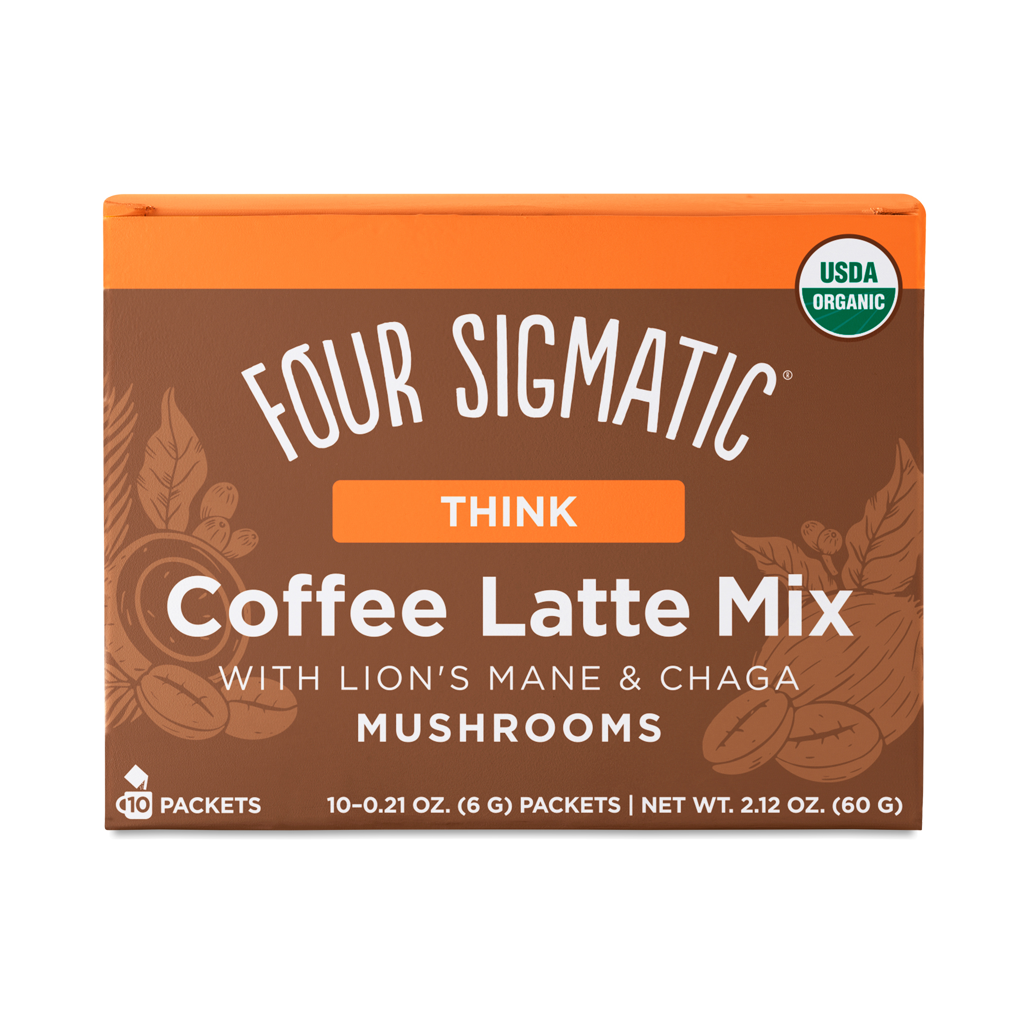 Four Sigmatic Coffee Latte Mix with Lion\'s Mane 10 packets