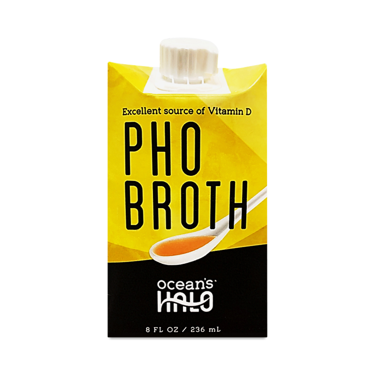 2-Pack Ocean's Halo Pho Broth, Single Serving 8 fl oz carton