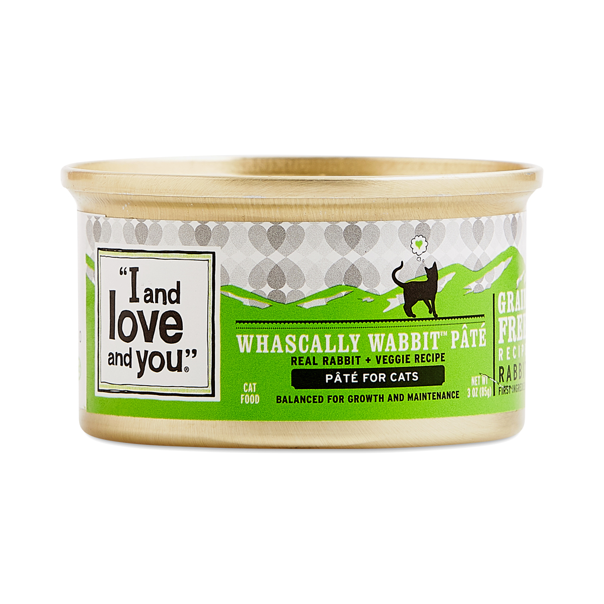4-Pack I and love and you Canned Cat Food, Whascally Wabbit Recipe 3 oz can