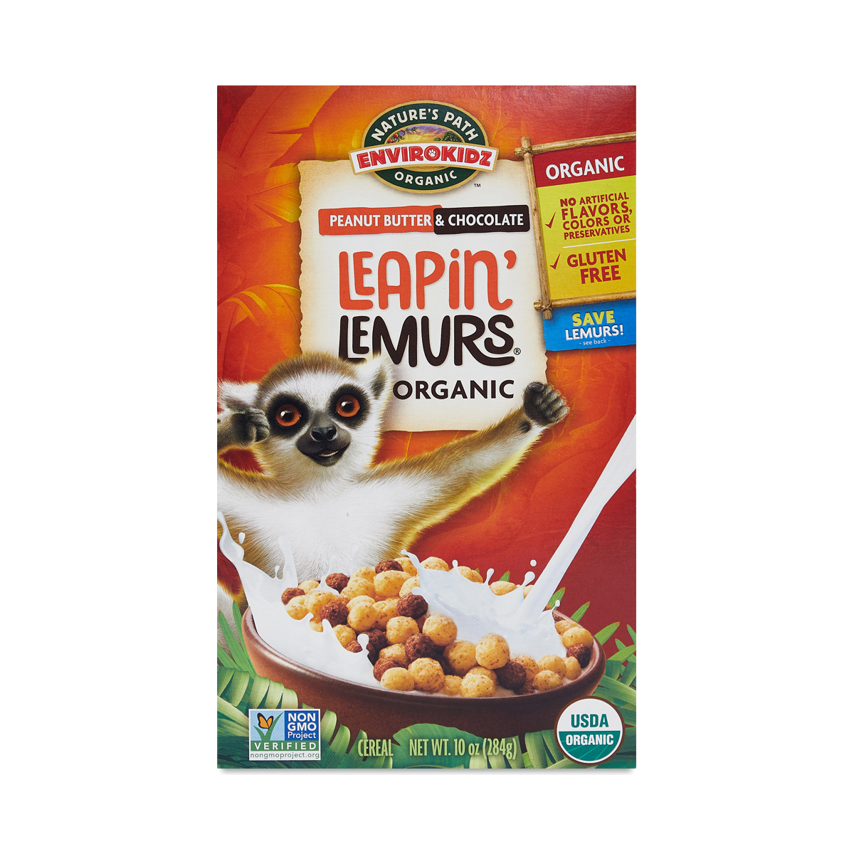 Nature's Path Envirokidz Organic Leapin\' Lemurs Cereal 10 oz box