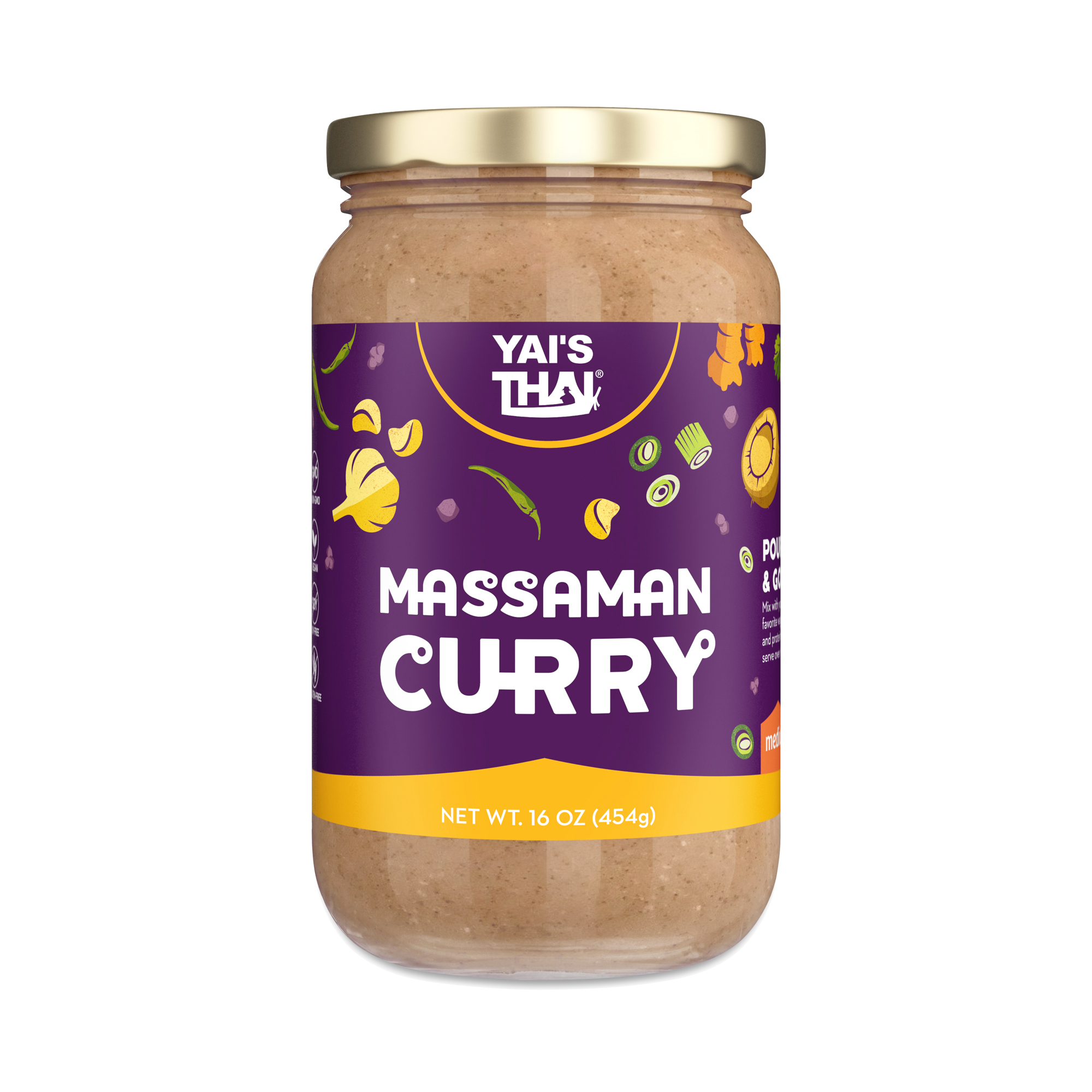 Yai's Thai Massaman Curry 16 oz jar