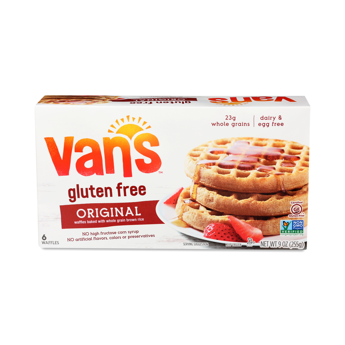 2-Pack Van's Gluten-Free Waffles, Original 9 oz box