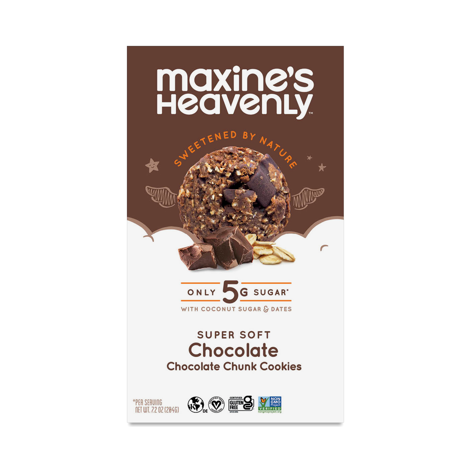 Maxine's Heavenly Chocolate Chocolate Chunk Cookies 7.2 oz box