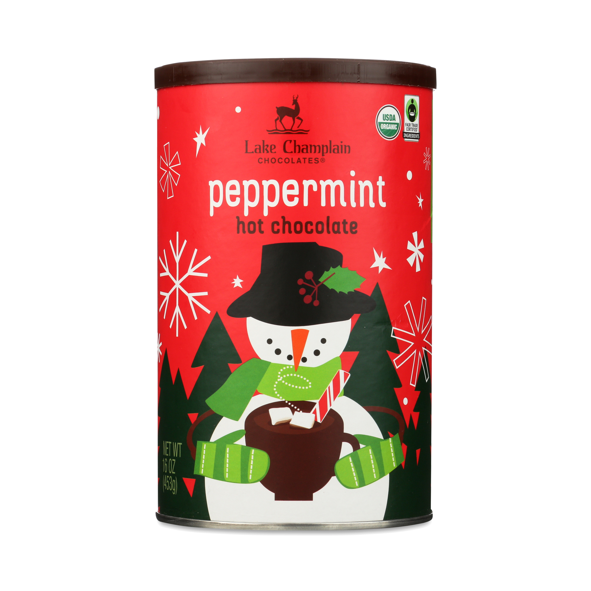 Lake Champlain Chocolates Peppermint Hot Chocolate 16 oz tub