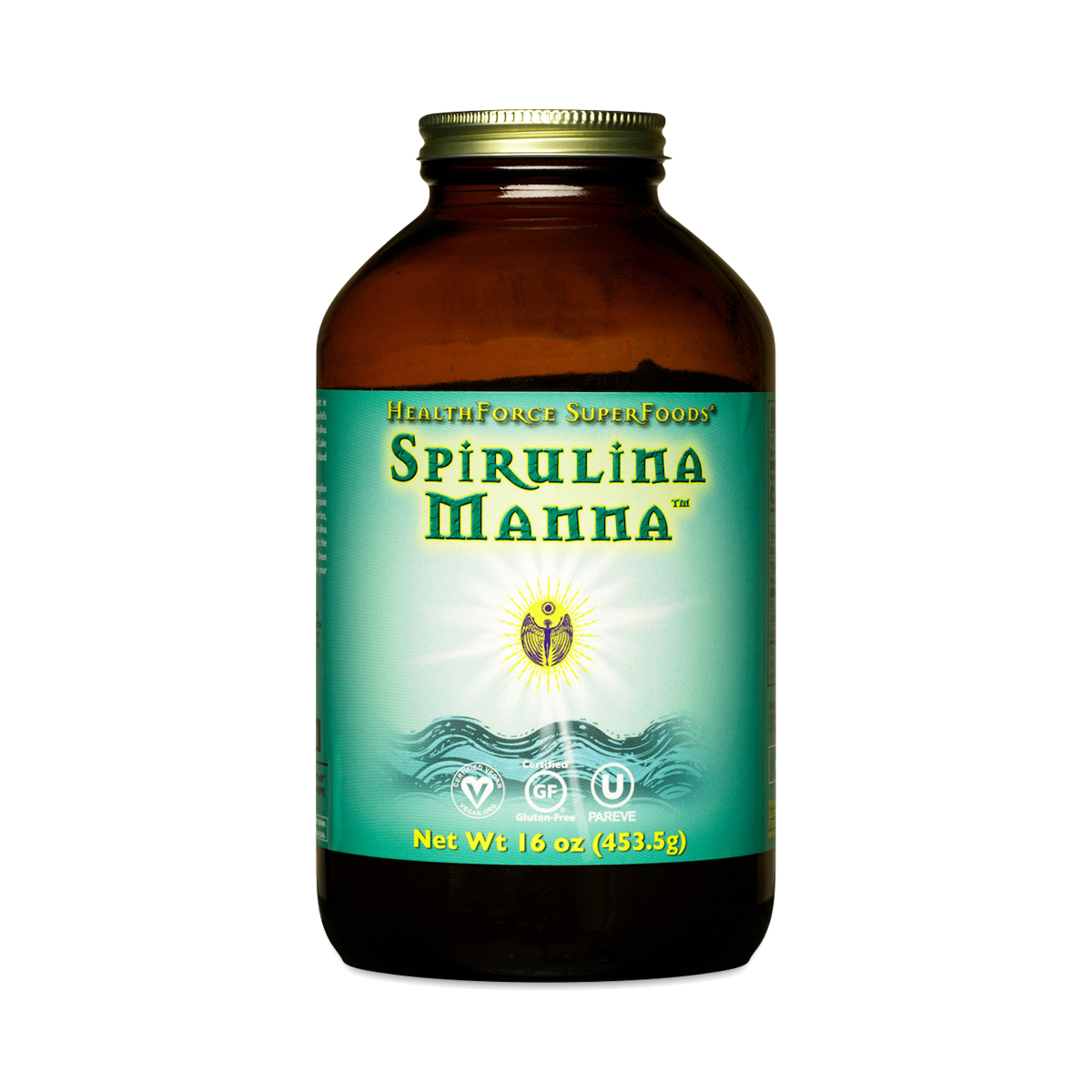 HealthForce Spirulina Manna Powder 16 oz jar