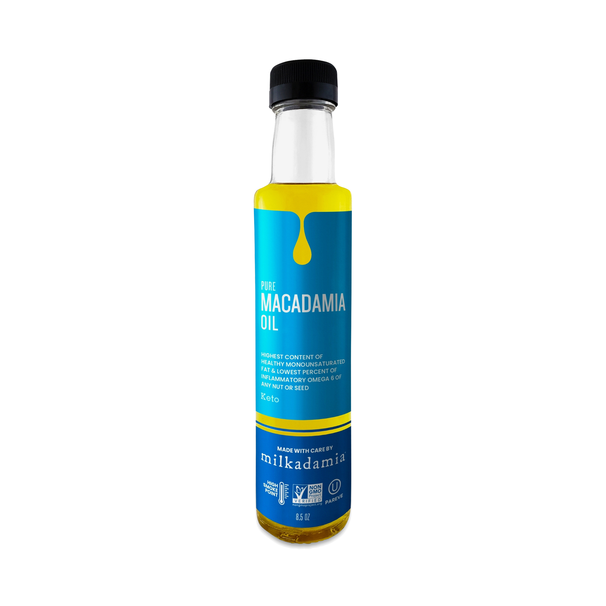 Milkadamia Pure Macadamia Oil 8.5 fl oz bottle