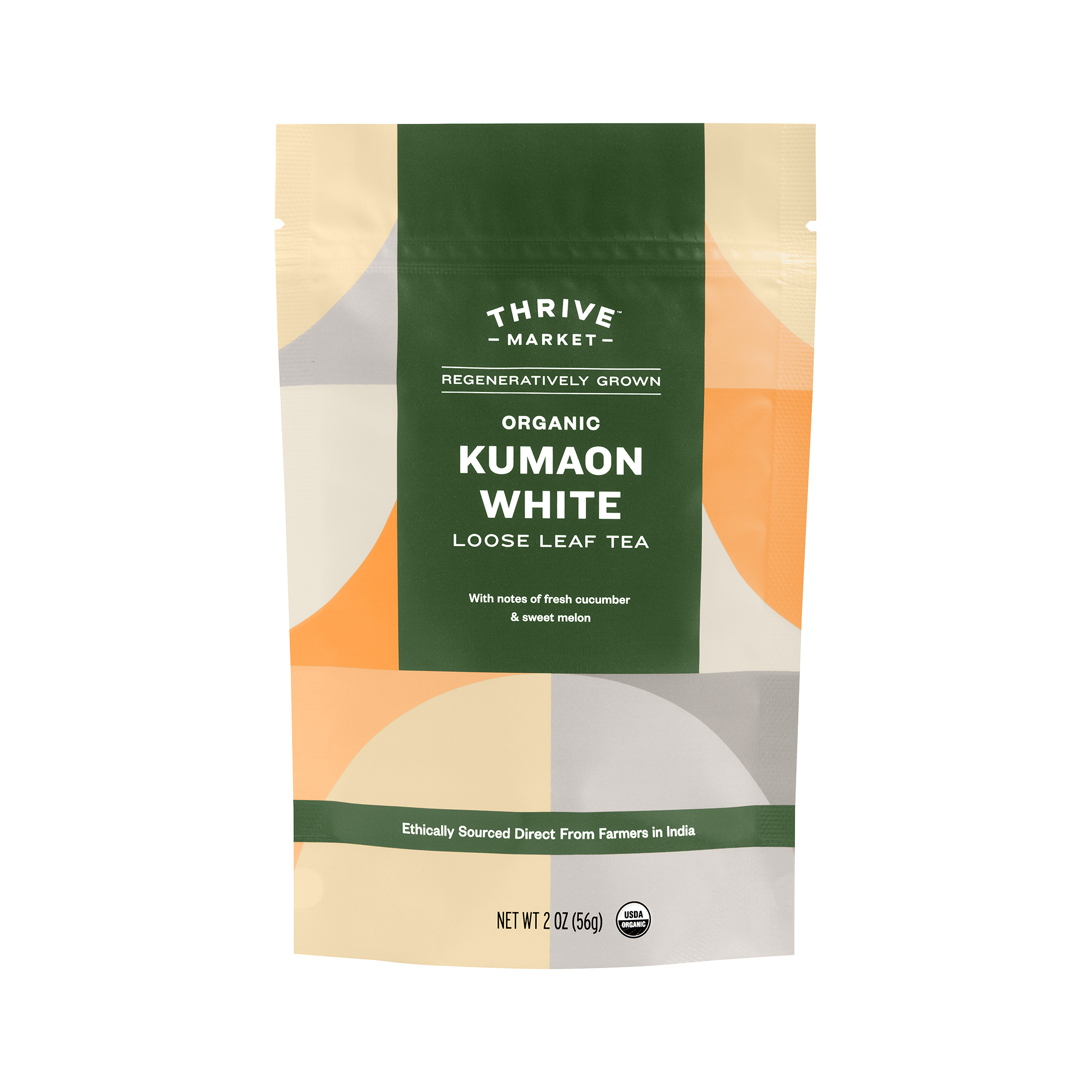 Thrive Market Regeneratively Grown Organic Kumaon White Loose Leaf Tea 2 oz pouch