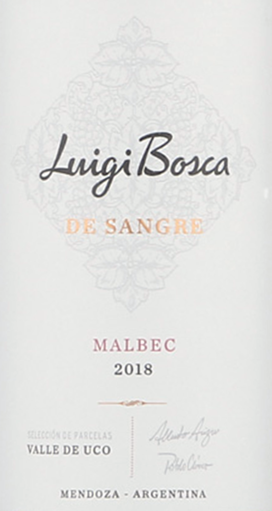 Luigi Bosca De Sangre Malbec 2018