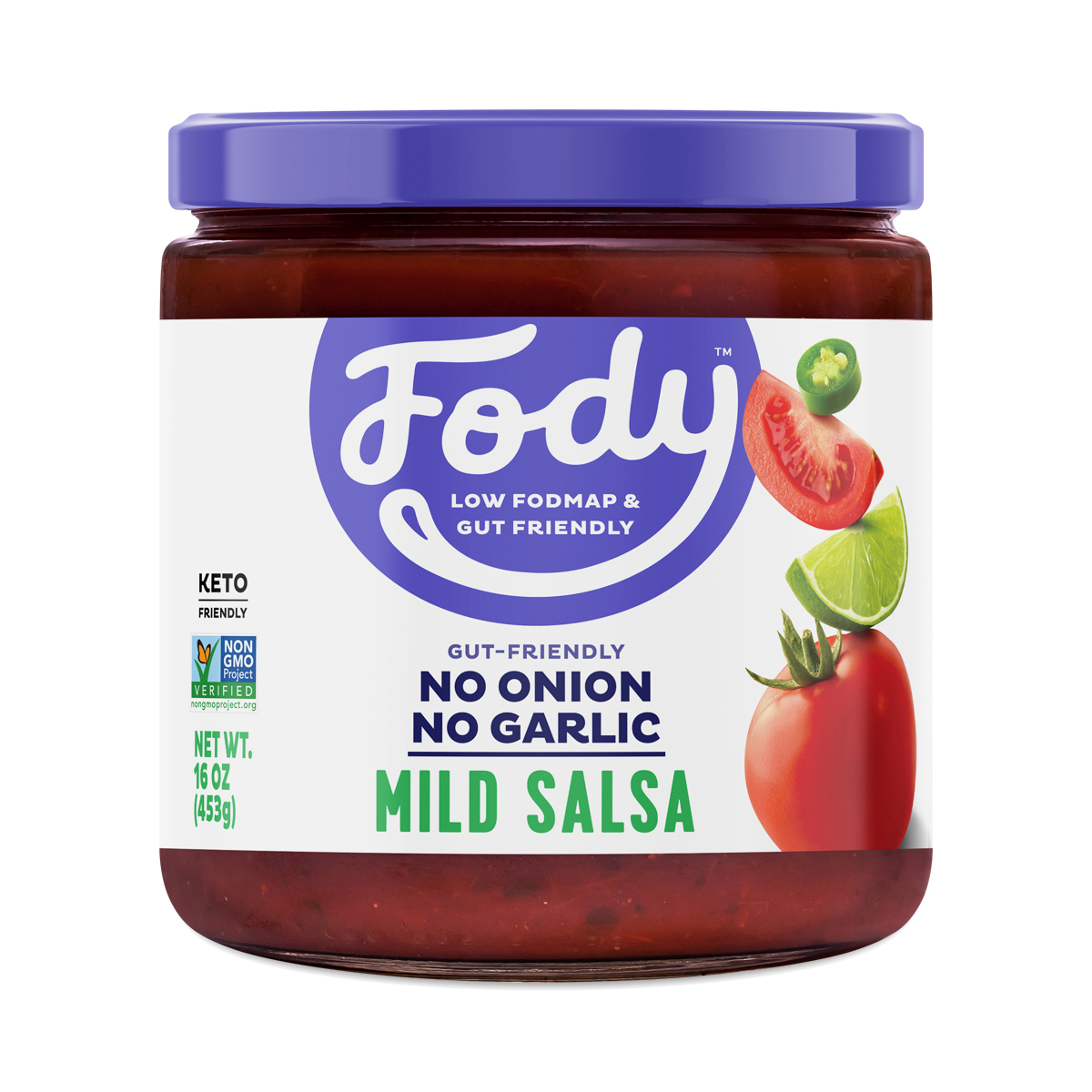 FODY Foods Mild Salsa  16 oz jar