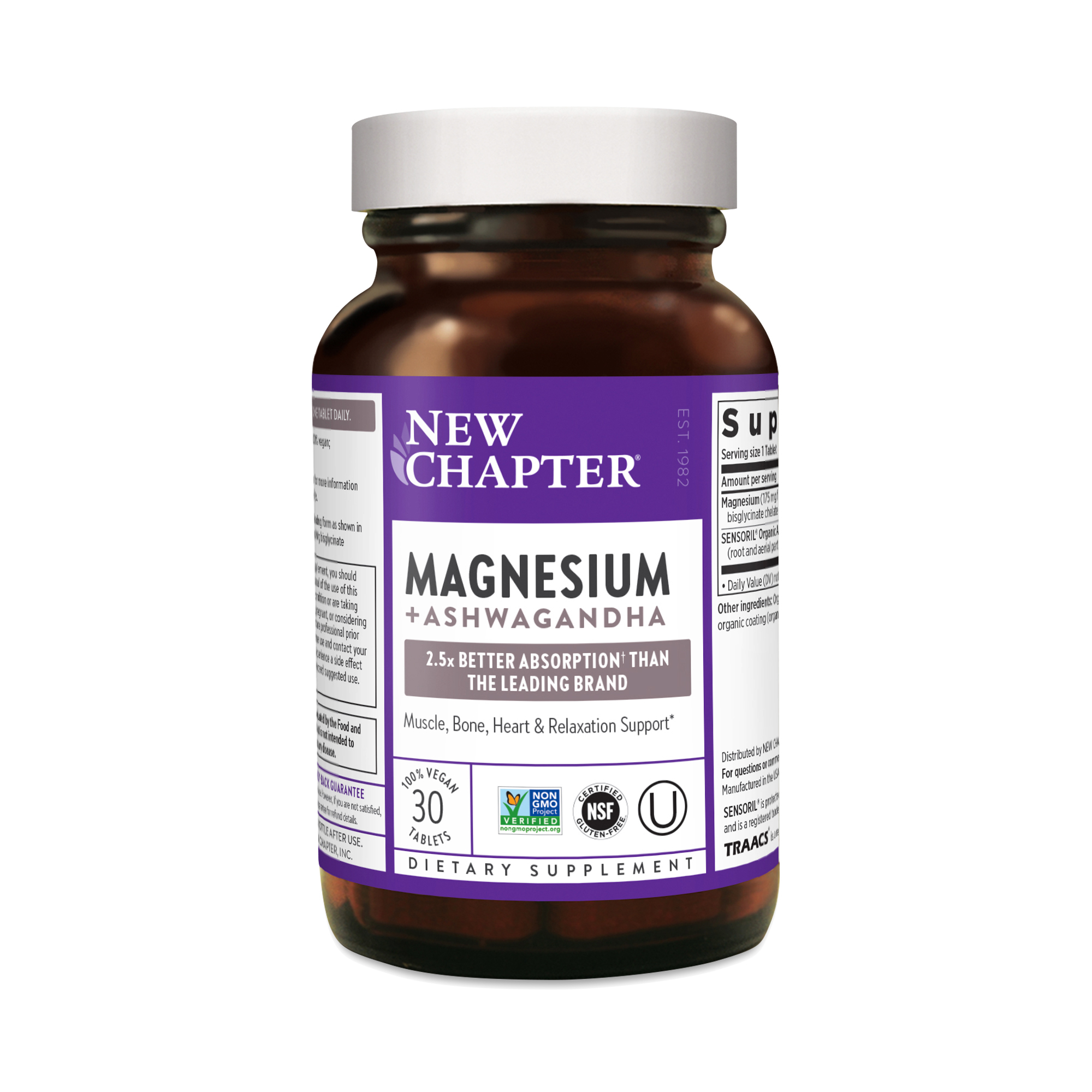 New Chapter Magnesium + Ashwagandha 30 tablets