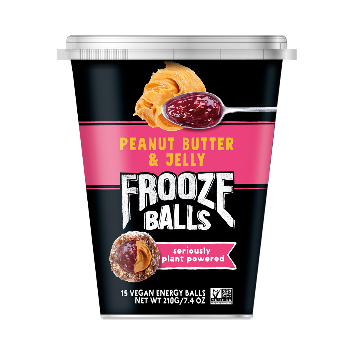 Frooze Balls Energy Balls, Peanut Butter & Jelly 7.5 oz carton