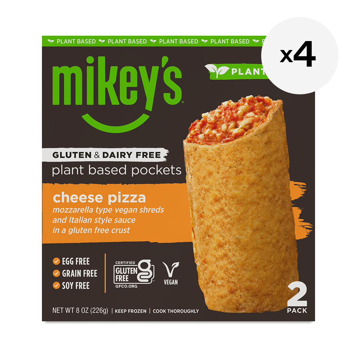 Mikey's Cheese Pizza Pockets, 4 Pack 4 x 8 oz boxes