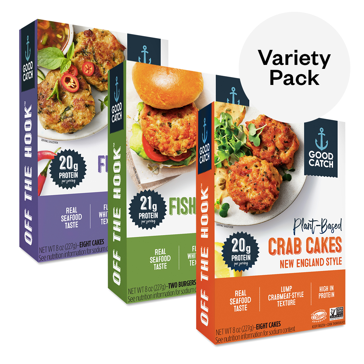 Good Catch Plant-Based Seafood Variety Pack 3 boxes